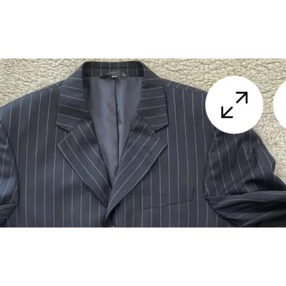 Lanificio F.lli Cerruti Super 110's Men's Jacket / Luxury Italian Wood Black 46R - Picture 9 of 16